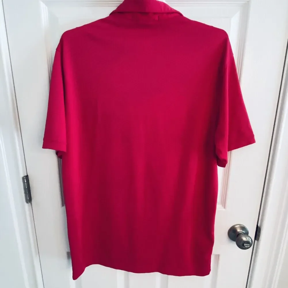 Nike Dri Fit Tiger Woods Collection TW Golf Polo Shirt Mens Size medium Fuchsia